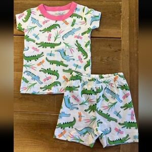 Magnolia Baby Alligator Pajama set NWOT